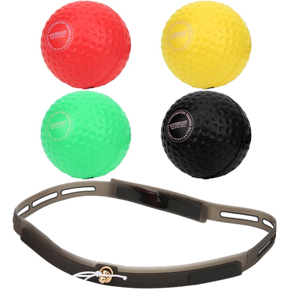 4 Ball Boxing Response HeadMounted Adjustable PU Foaming Rubber Ball Fitness Equipment