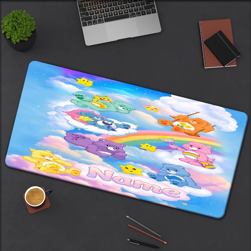 Custom Name Bear Theme Mouse Pad Non Slip Rubber Base Multifunctional Office Home Decor Perfect For Workspace Personalization