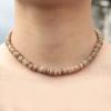 Minimalistisches Herrenhalskette Natürliches Wengeholz Kragen Freund Geschenk 4/6/8mm Scheibenperlen Erkek Kolye Halsketten Zubehör Choker Collier