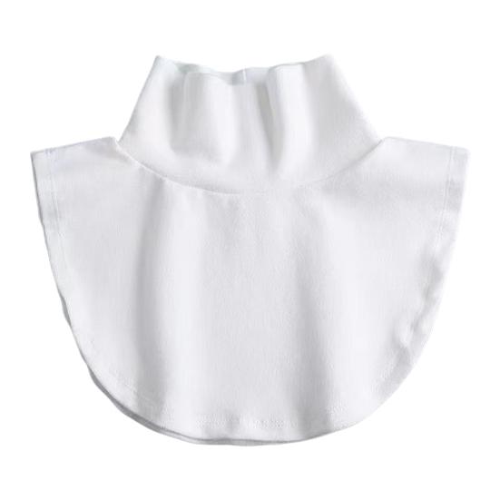 Women Fake Collar Solid Color Easy to Wash Comfortable False Collar Thickened Soft Scarf Collar Versatile Clothing Accessory