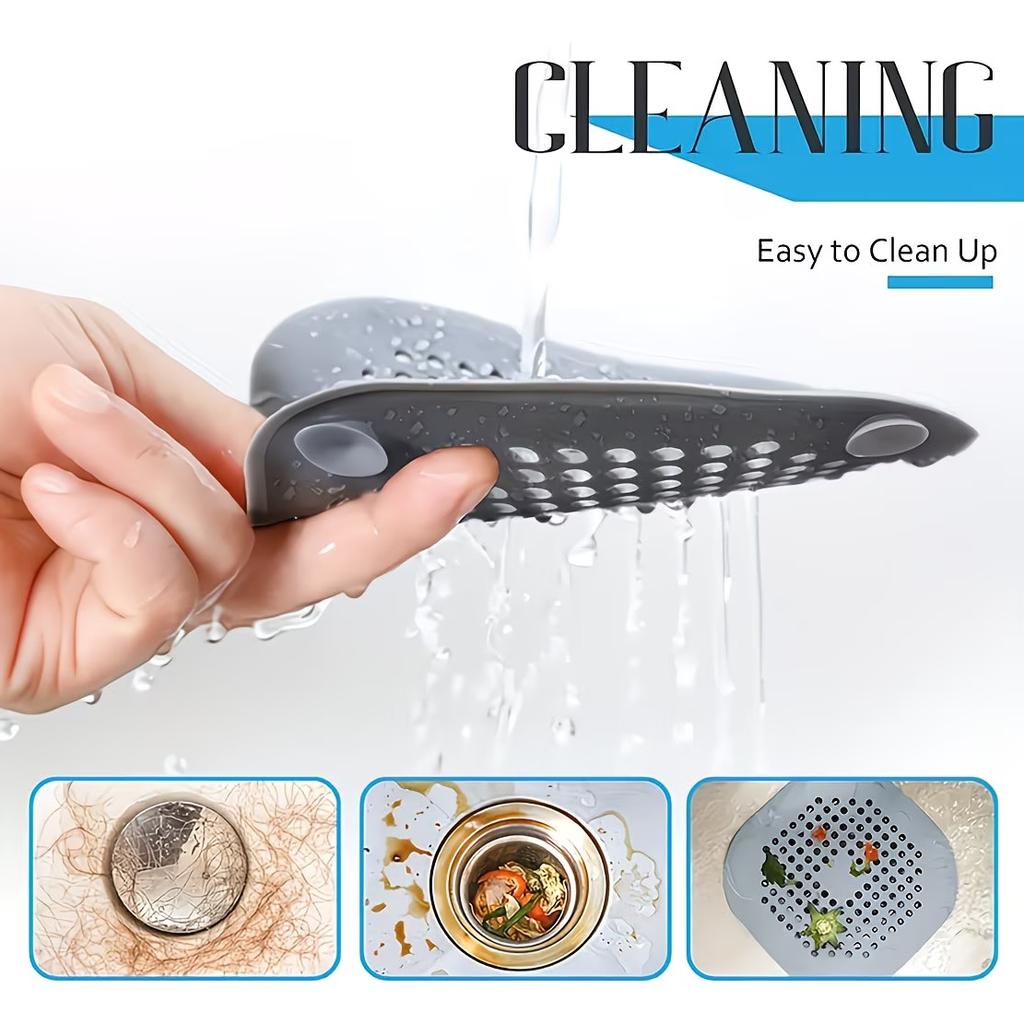 3/5/10/pcs Suction Cup Floor Drain Kitchen Sink Filter Strainer Bathroom Hair Anti-Blocking Floor Drain