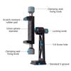 Cellphone Tripod Mount, Smartphone Tripod Mount Adapter Aluminum with Cold Shoe, 360 Cellphone Stand Holder Clamp