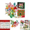 Blumenstrauß Weihnachtskalender Adventskalender Blind Box Mit DIY-Spaß für Feiertagsdekoration