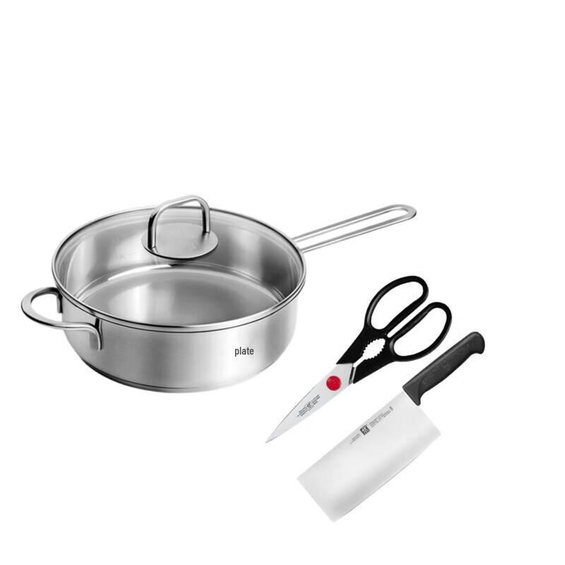 Zwilling 3-Piece Cookware Set with Frying Pan, Knife, and Scissors