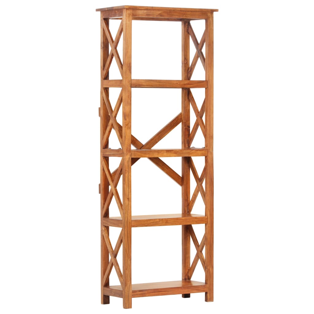 Bookshelf 60x30x160 Cm Solid Wood with Honey Colored Finish