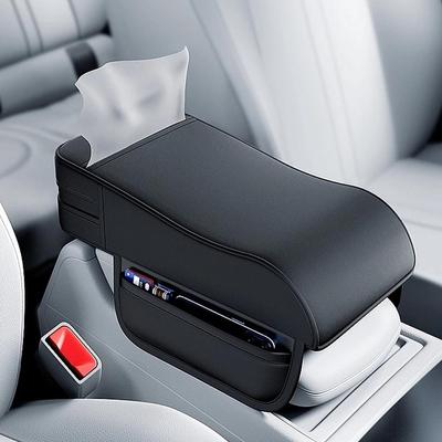 Leder Auto Armlehne Pad Auto Mittelkonsole Sitz Box Matte Kissen Kissenbezug Fahrzeug Schutz Styling Universal Mit Tasche
