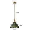 Vintage Ripples Glass Pendant Lamp Bedroom Dining Room Kitchen Retro Pendant Light Indoor Decor Hanging Light Ceiling Chandelier