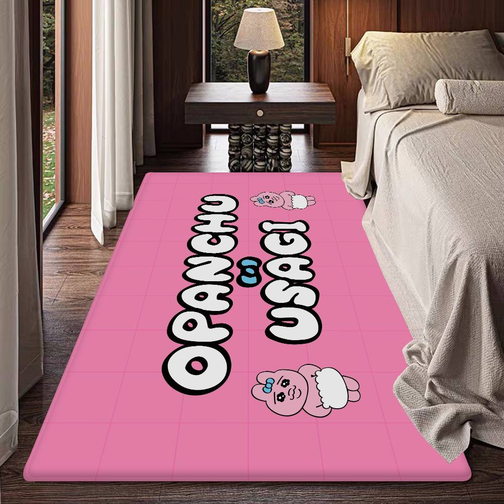 Cute O-OpanchuS-S Usagi Kitchen Mat Kids Room Bedroom Decoration Balcony Anti-Slip Doormat Living Room Alfombra
