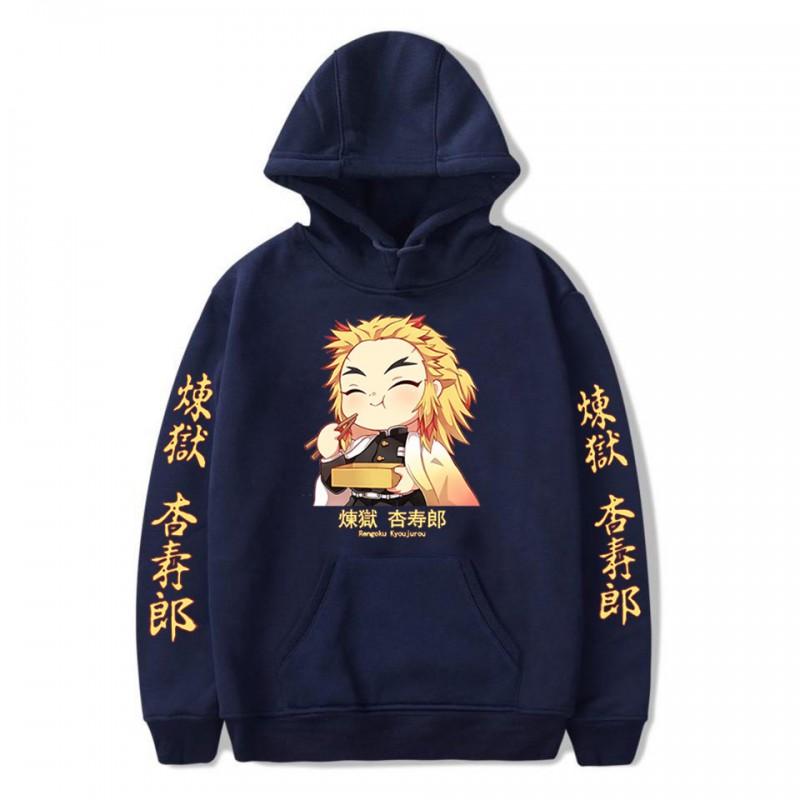 Demon Slayer Anime Hoodie Unisex Oversized Long Sleeve Sweatshirt Winter Casual Streetwear