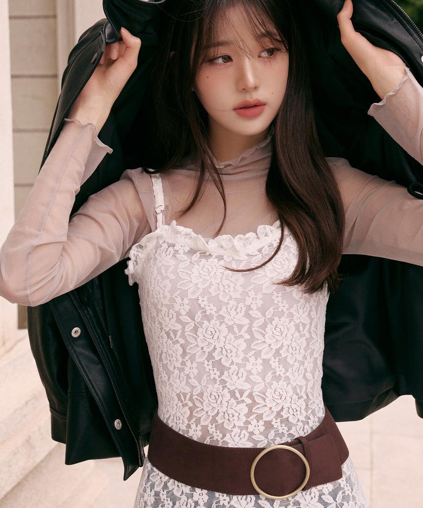 Lora Lora Lace Layered Onepiece White