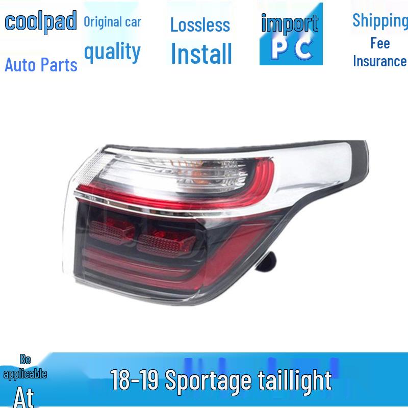 Rear Taillight Assembly for 18-19 Kia Sportage - Turn Signal, Brake, and Reverse Light Shell