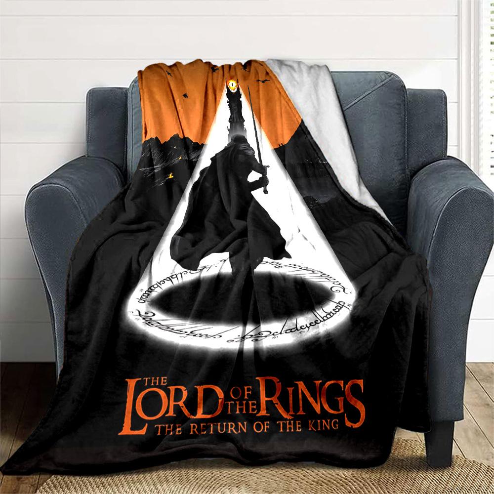 1pc The Return of the King Flannel Blanket Soft Warm Throw for Home, Office, Travel, All-Season Cozy Bedding GiftL1107