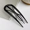 Crystal U-Shaped Hairpins, Elegant And Easy Oval Leopard Print Hair Additions, Suitable for Valentine'S Day
