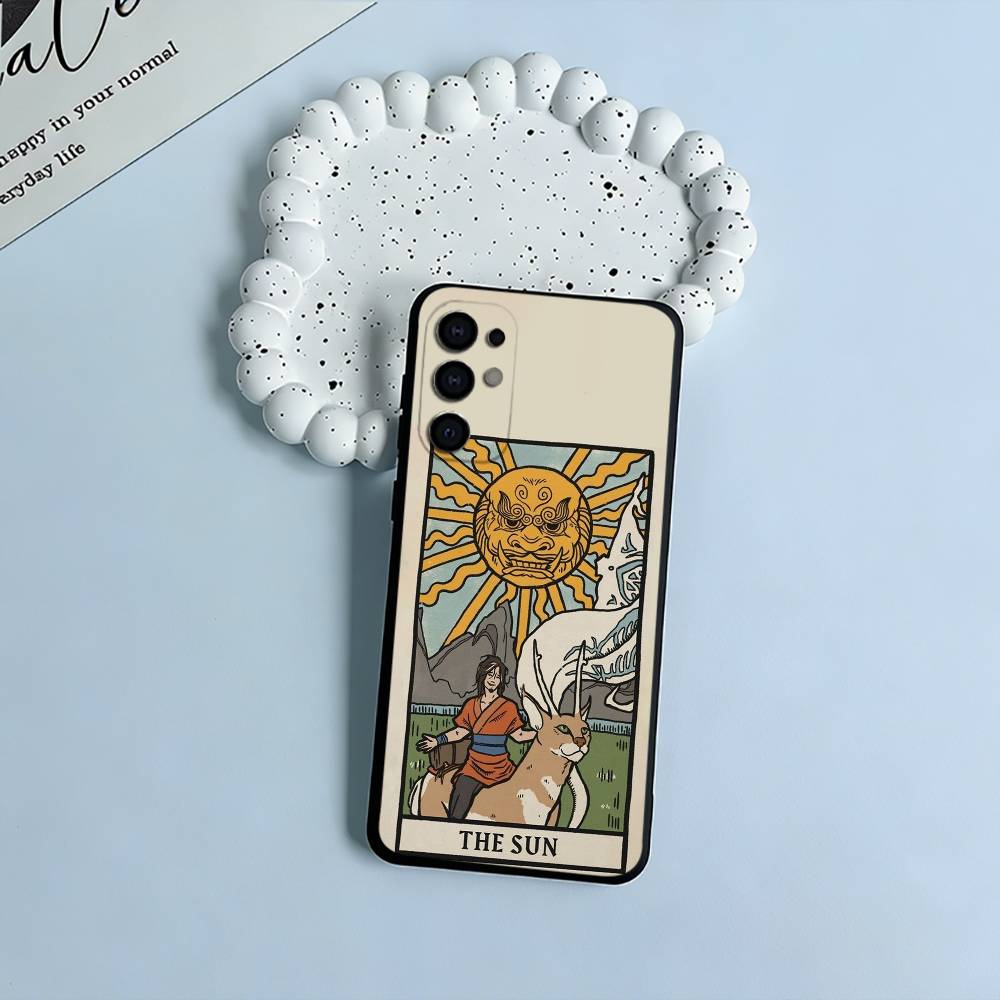 Avatar Tarot Black Soft Silicone Phone Case for Samsung S25, S24, S21, S22, S23, S30, Ultra, S20, Plus, FE, Lite