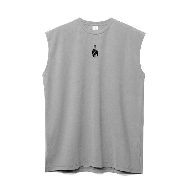 Muscleguys Men's Quick-drying Basketball Sports Vest Running Fitness Bodybuilding Sleeveless T-shirt Loose Tank Top Training Mesh Tops