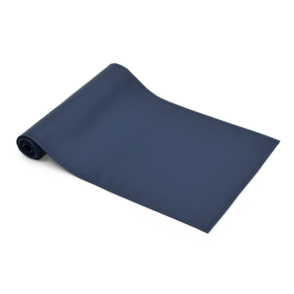 STYLE Decor Table Runner Laminated Waterproof Nordic Table Center 180cm Wipeable Plain Navy Blue STYLE Decor W2702720