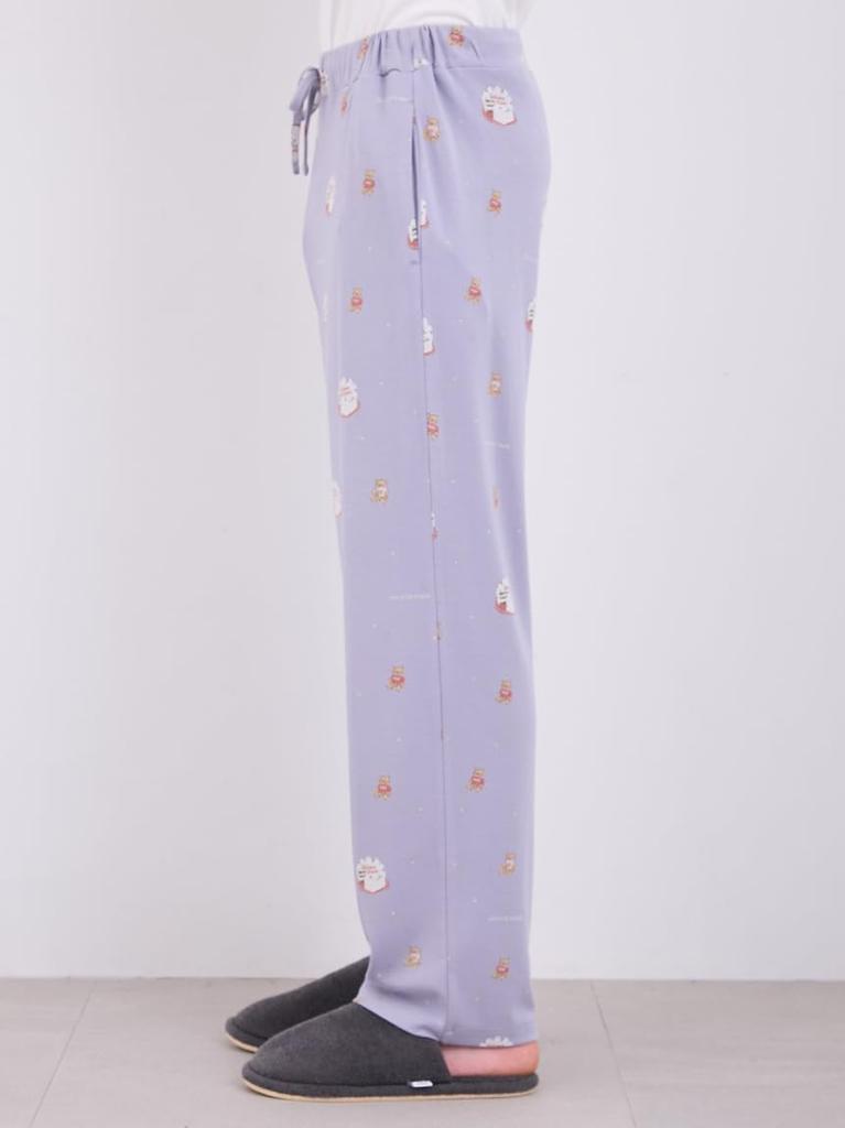 Gelato Pique HOLIDAY HOMME Bear Cake Print Long Pants PMCP245253 NVY Men's