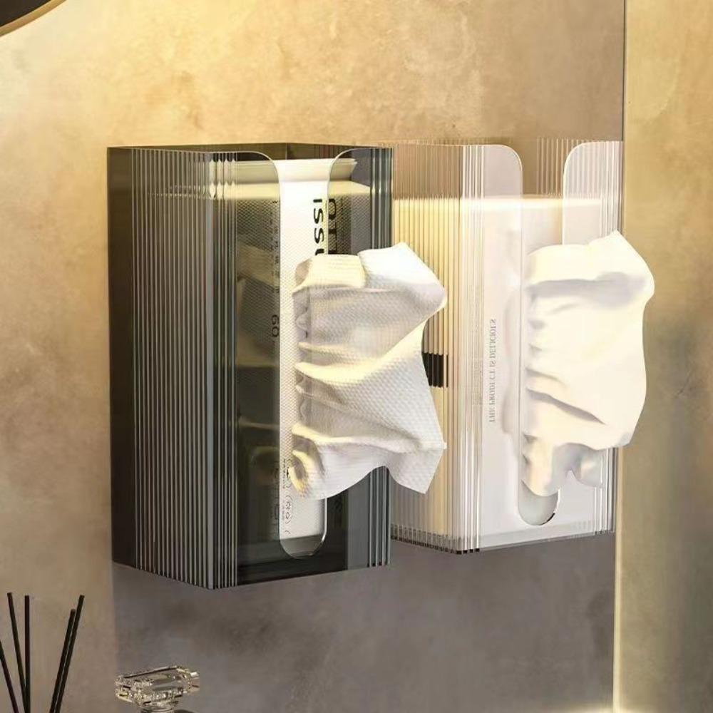 

Anti-Wear Tissue Box Wall-Mounted Tissue Paper Case Creative Napkin Holder