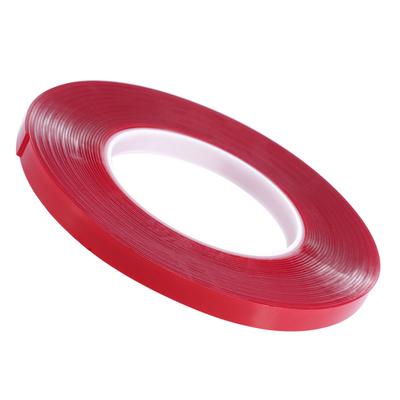 10m Nail Art Adhesive Double Sided Tape Red Film Clear Tape for Nail Display Lens Manicure Tool