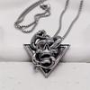 Hip Hop Skull Wrapped Around Snake Necklace Pendant
