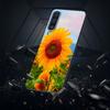 Summer Daisy Sunflower Floral Flower Case for Samsung Galaxy A10s A50 A50s A02s A03s A20 A30 A20e A70 A70s A20s A30s Black Cover