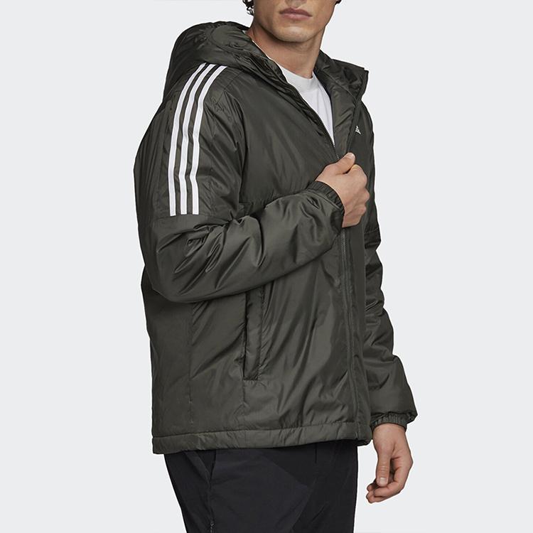 Adidas Windproof Warm Cotton Jacket Men Jacket Olive-Brown GH4602