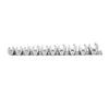 10PCS 3/8 Inch Drive Flare Nut Wrench Set Chrome Vanadium Steel Open End Wrench Set Auto Mechanics