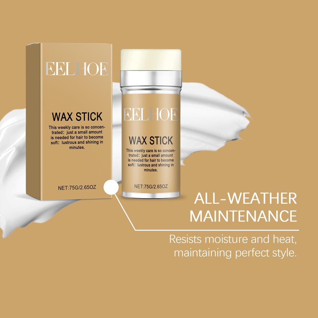 EELHOE Hair Wax Stick Hair Styling Anti-frizz Chopped Hair Tending Natural Shine Solid Styling Portable Hair Wax