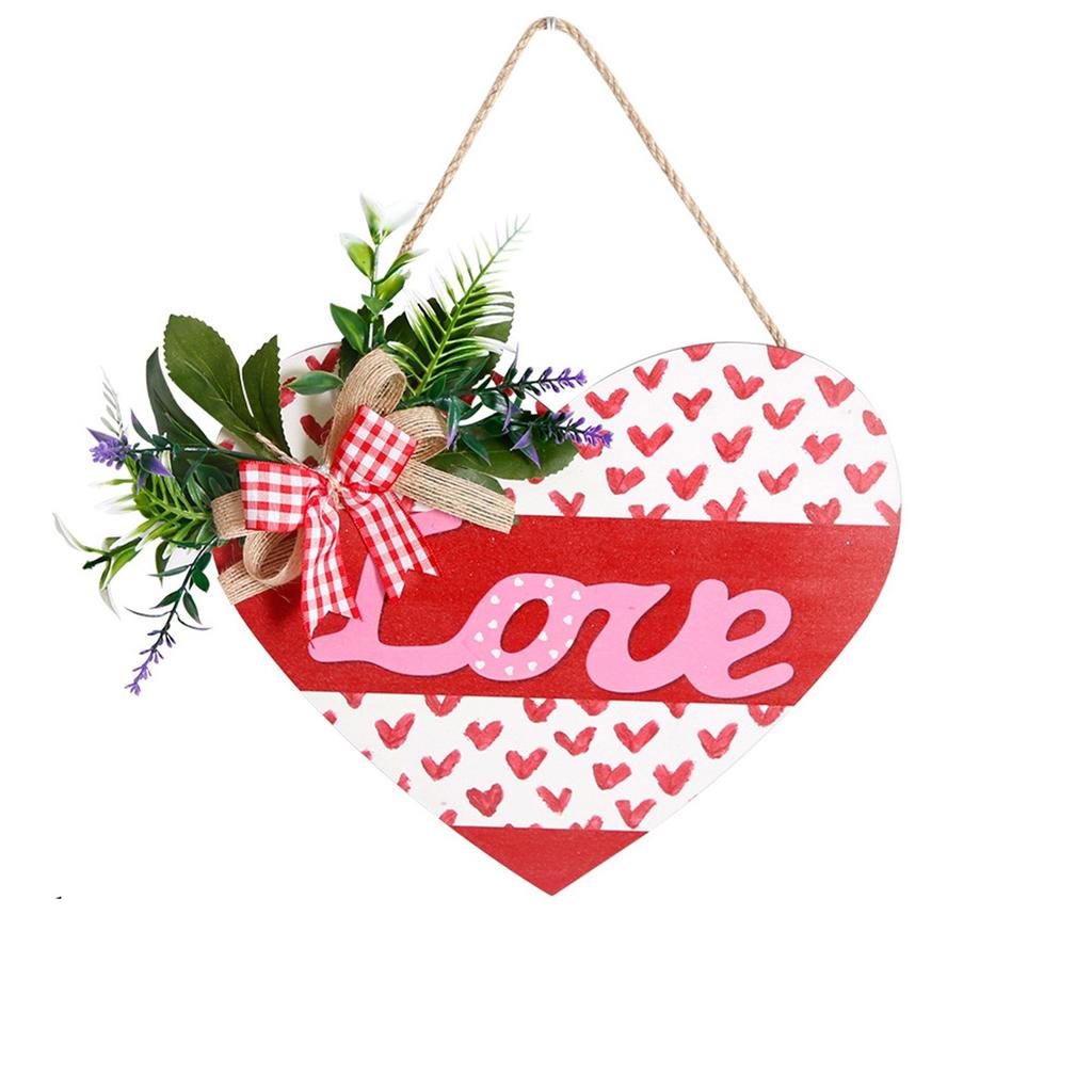 Door Hanging Sign Happy Valentine Day Pendant Wall Door Pendant Home Party Ornaments For Walls  Doors Decorations