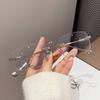 Anti Radiation Glasses for Women Men Rimless Computer Eyewear Anti Blue Light Frameless Eyeglasses