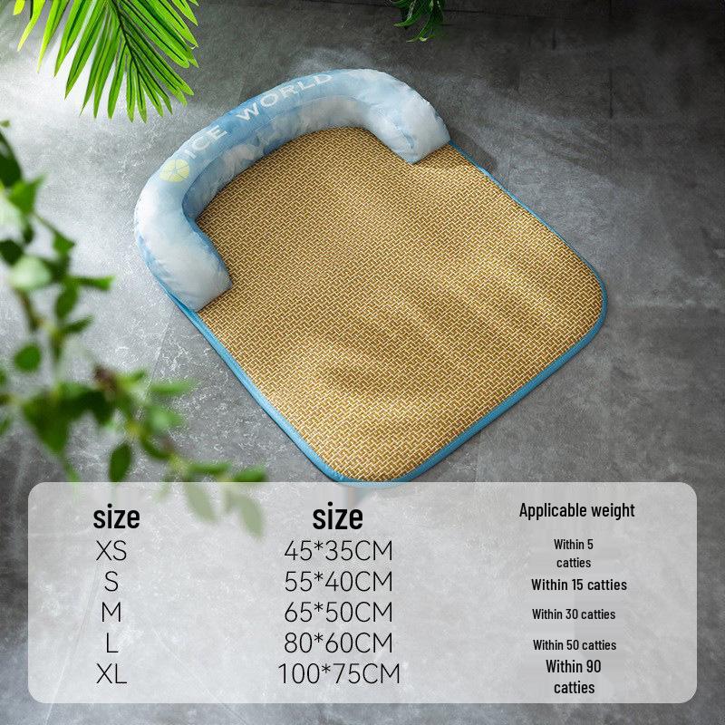 Pet Cooling Mat for Small Dogs & Cats – Breathable Summer Bed & Nest