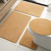 Imitation Cashmere Floor Mat Household Toilet Four-Piece Carpet Bathroom Water-Absorbing Non-Slip Mat Bathroom Dirt-Resistant Door Mat