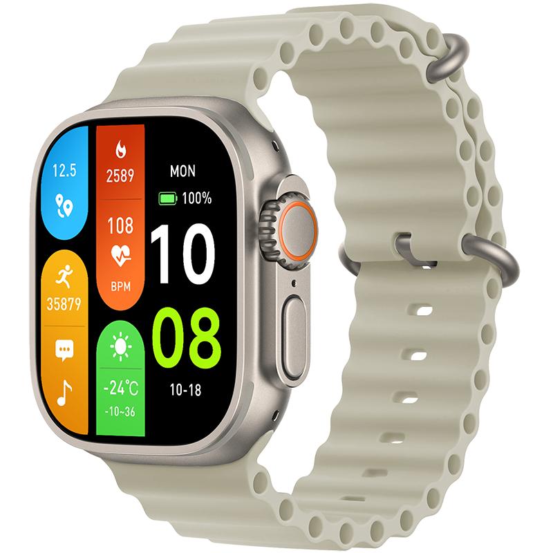 2024 New HK10 ULTRA-A Amoled Screen Smart Watch Local Music Album NFC TWS Smart Watch for Men and Women