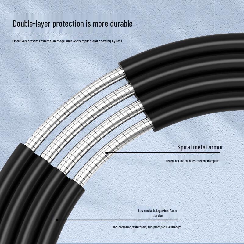 AIENKIS Outdoor Tactical Fiber Optic Patch Cable ST-ST Single Mode