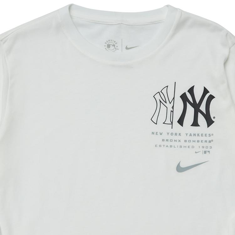 Nike X MLB Collaboration Hoodie New York Yankees Logo Print Crew Neck Long Sleeve Kids hoodies White 3Z3B7SBHK-NYY