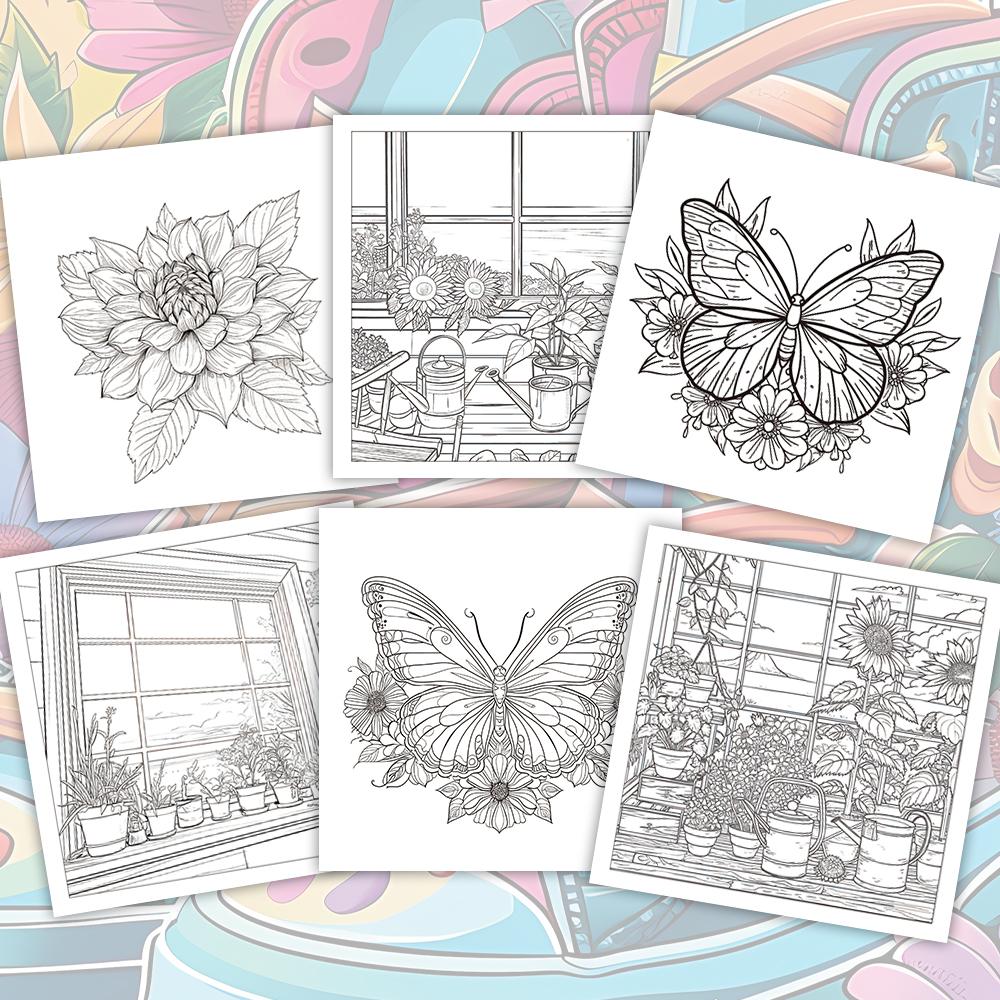 Coloring book, 30 different styles of patterns, suitable for adults to relax and de-stress, Valentine's Day, Easter holiday gift