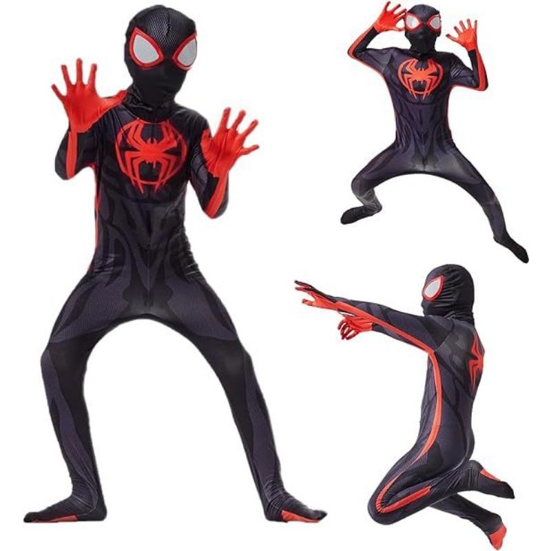 Halloween Spider-Man Bodysuit Kids Costume Miles Onesie Adult Gwen Suit Expedition Dress