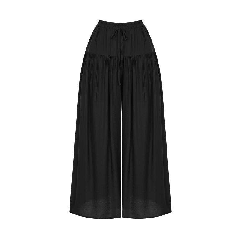 TVIEW Natural Wide Shirred Pants_V6B-Cpt026