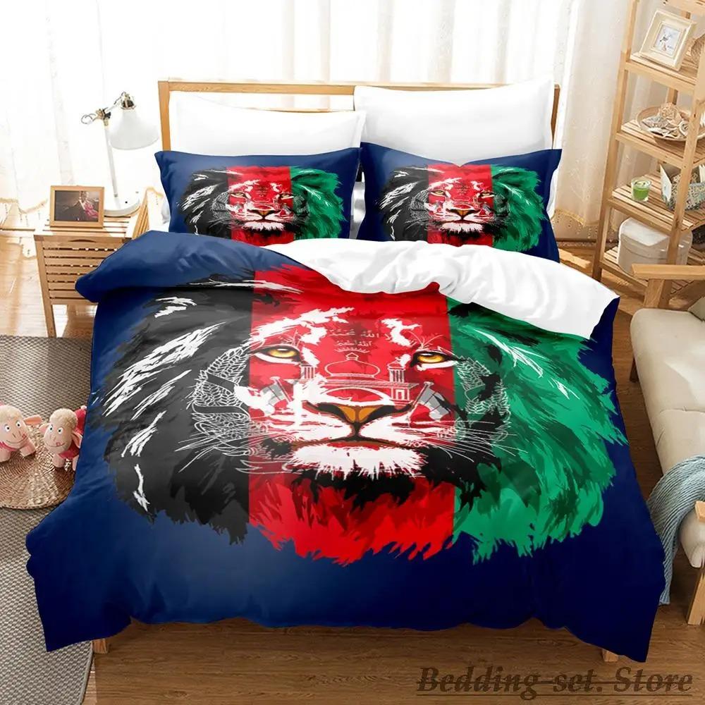 Set Biancheria da Letto Bandiera dell'Afghanistan Singolo Twin Full Queen King Size Copripiumino per Camera da Letto Adulto Bambino Decorazione