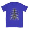 Casual TShirt Summer Giant Skeleton Chest Print Rib Cage Bones Halloween XRay TShirts 100 Cotton Tee Shirt for Man Clothes