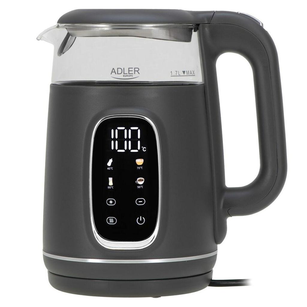 Adler-Europe AD 1305 Electric Kettle 1.7L 2200W Gray/Silver