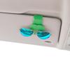 Cute Sunglasses Holder Car Eyeglass Holder Magnetic Leather Sunglasses Clip Ticket Card Clip Car Storage Easy Installation (D)