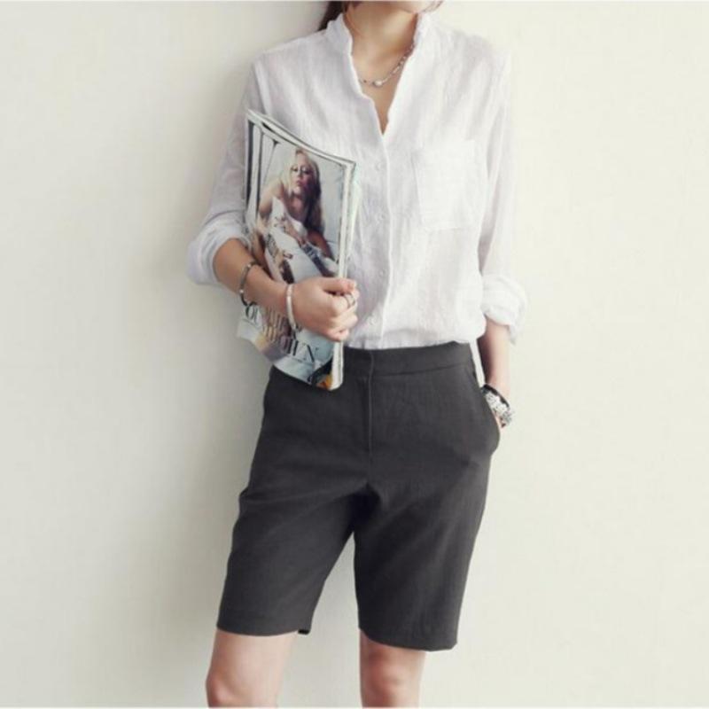 1116 Women's New Women's Fashion Casual Cotton and Linen Shirt, Women's Long Sleeves, Loose, Thin Sunscreen Clothing