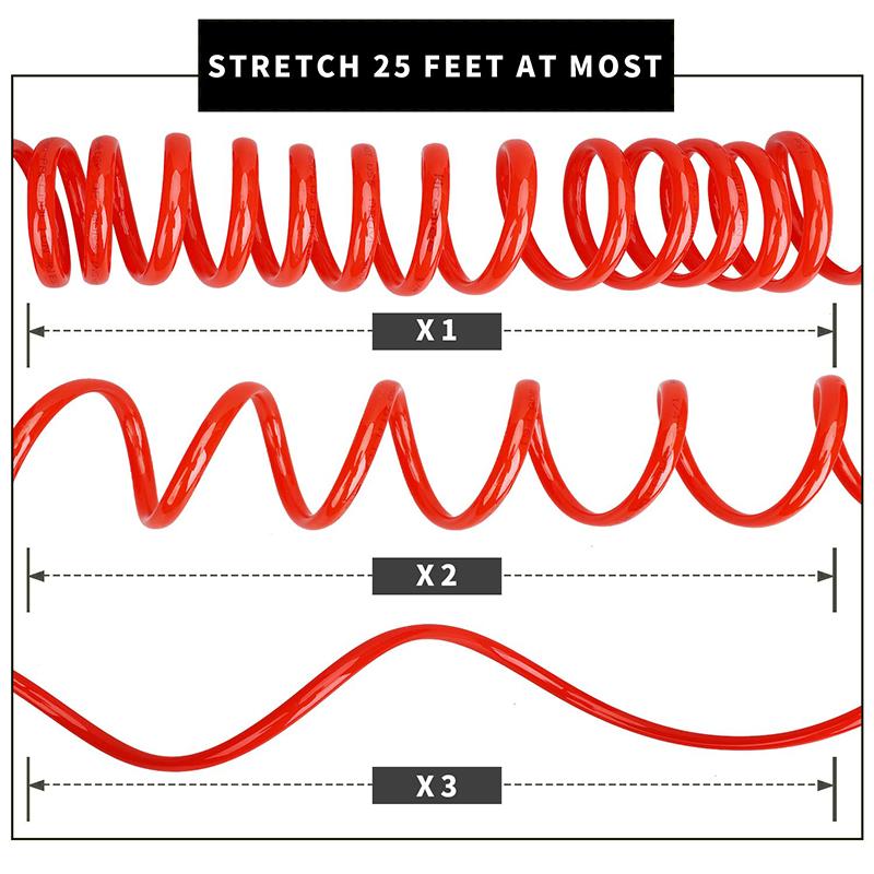 Pneumatické nářadí Hadice pro vzduch Pneumatická hadice Spirálová trubka Hadice vzduchového kompresoru Dlouhá pneumatická hadice Vzduchové kompresory Vnější průměr