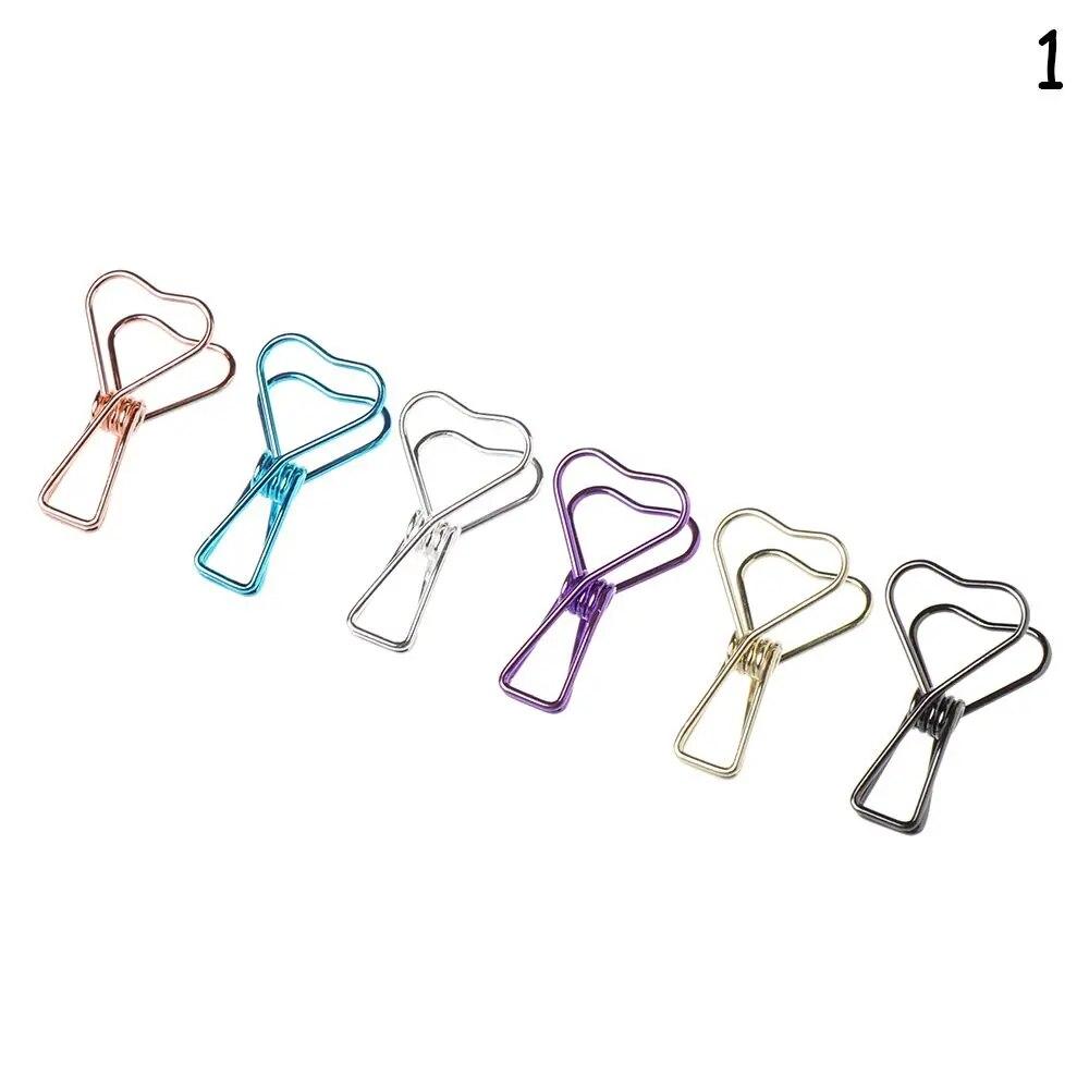 6 Pcs/Set Retro Metal Fish Clip Hollowed Out Design Binder Clip Hand Book Small Book Folder Creative Stationery Office Clip