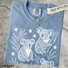 Vintage Koala and Stars T Shirt, Australia Graphic Tee, Australian Animal Top, Retro Forest Animal Shirt, Cute Koala Gift Australians