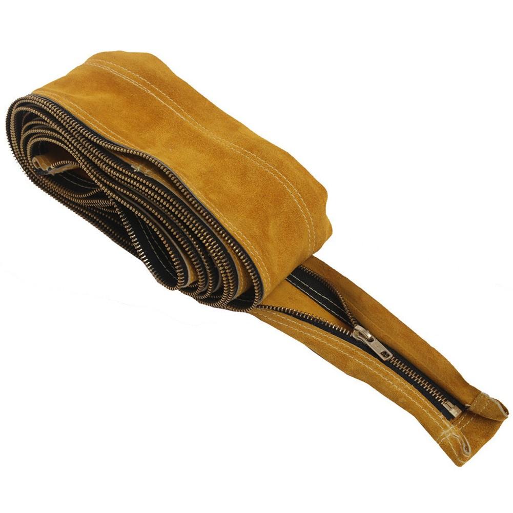 TIG Mig Cowhide Leather Welding Torch Cable Hose Cover 23ft L 4in Wide