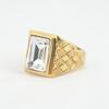 European and American Rings, Gemstones Vacuum Electroplating Multi-color Domineering Men's and Women's Exaggerated Rings