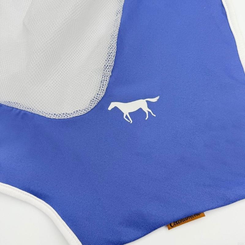 Head Cover Horse Supplies Breathable Mesh Netted Mask Comfortable Face Cover