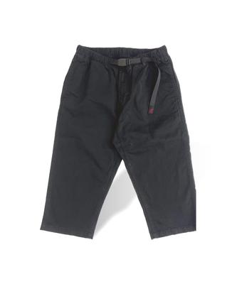 Gramicci Stretch Twill Mid-Cut Cropped Pants, Climbing Pants, Easy Pants, 3/4 Length, GMP4-SJP06 (L, BLACK)